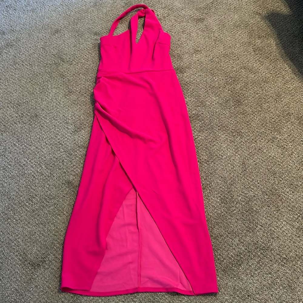 NWT New $199 RACHEL RACHEL ROY One Shoulder Pink Dress Size m
